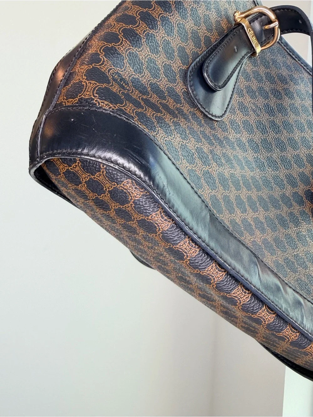 Vintage Celine Macadam Triomphe Canvas Tote